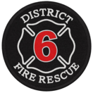 District 6 Fire Rescue badge